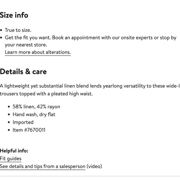 Paige Dallas Linen Blend Pleated Trouser Pants Green 2 - Picture 14 of 14